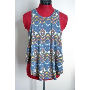 Chloe K Tribal Print Tank